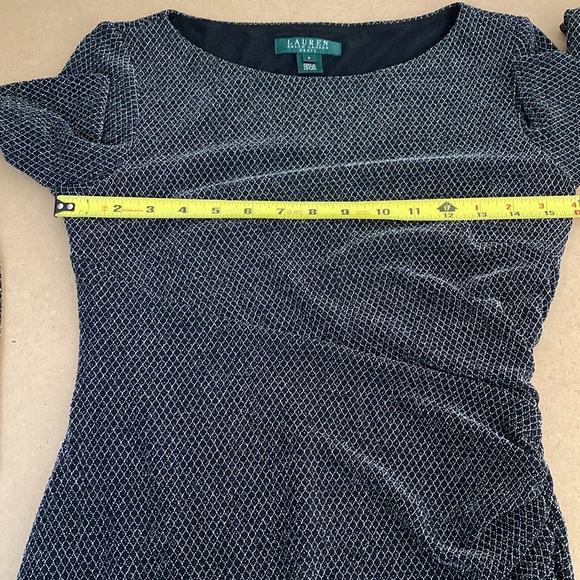 Lauren Ralph Lauren Dress. Size 2. Silver/Black sparkly material - Picture 13 of 14